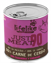 Cargar imagen en el visor de la galería, Just Meat 90 Cerdo — Lata 370g
