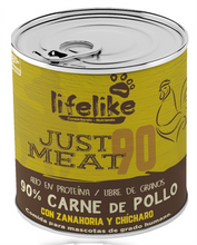 Cargar imagen en el visor de la galería, Just Meat 90 Pollo — Lata 370g
