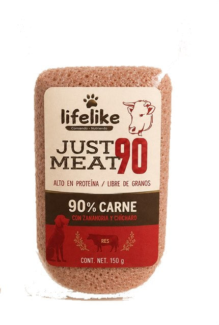 Just Meat 90 — Pouch 140g — alimento húmedo natural grado humano Lifelike